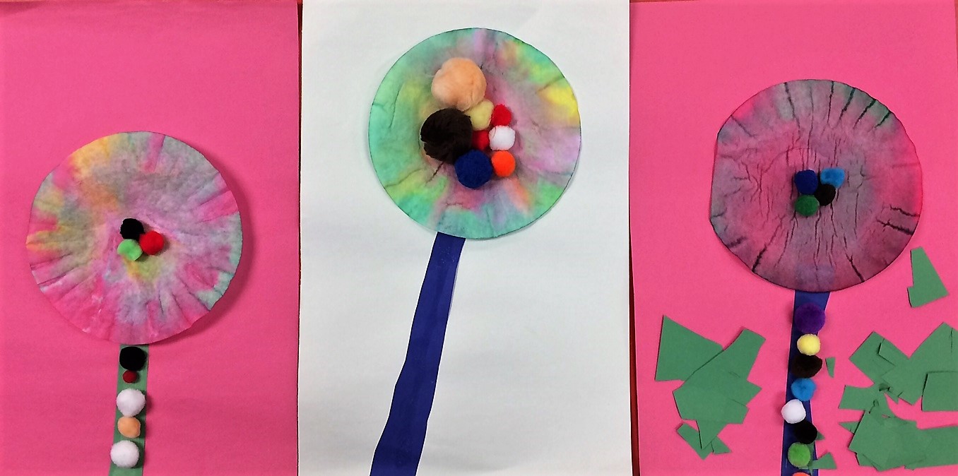 Color mixing flowers