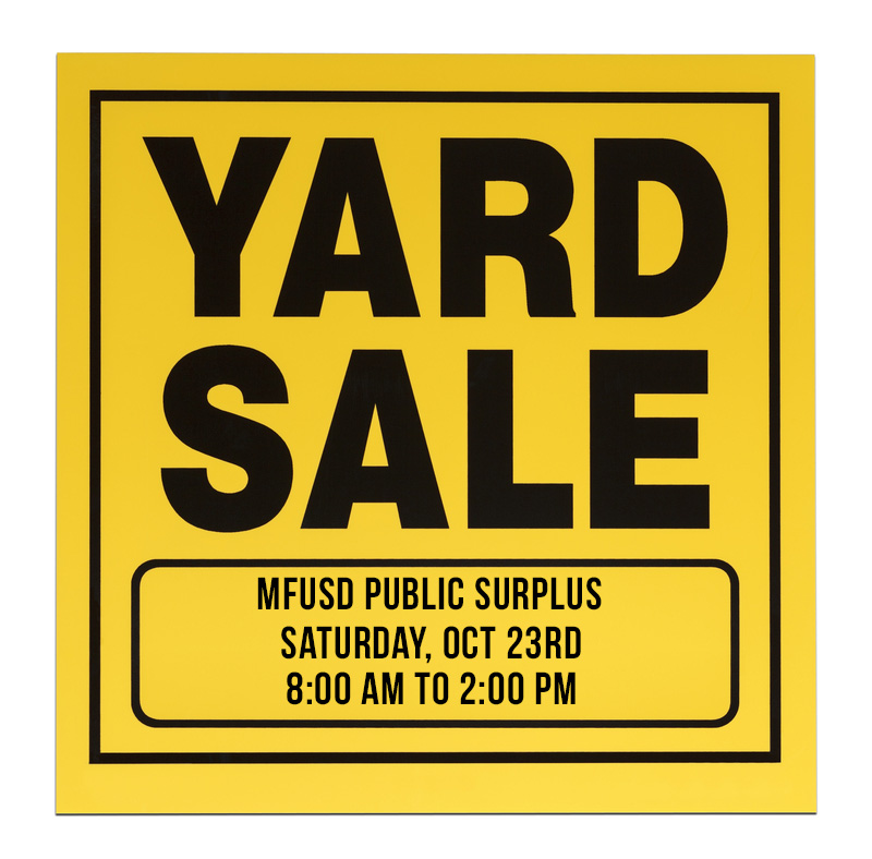 yard sale sign