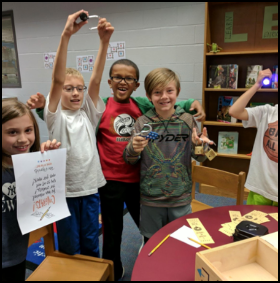 students having fun in the classroom