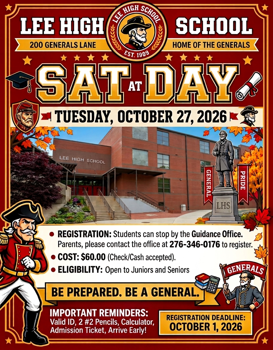 Information for SAT Day