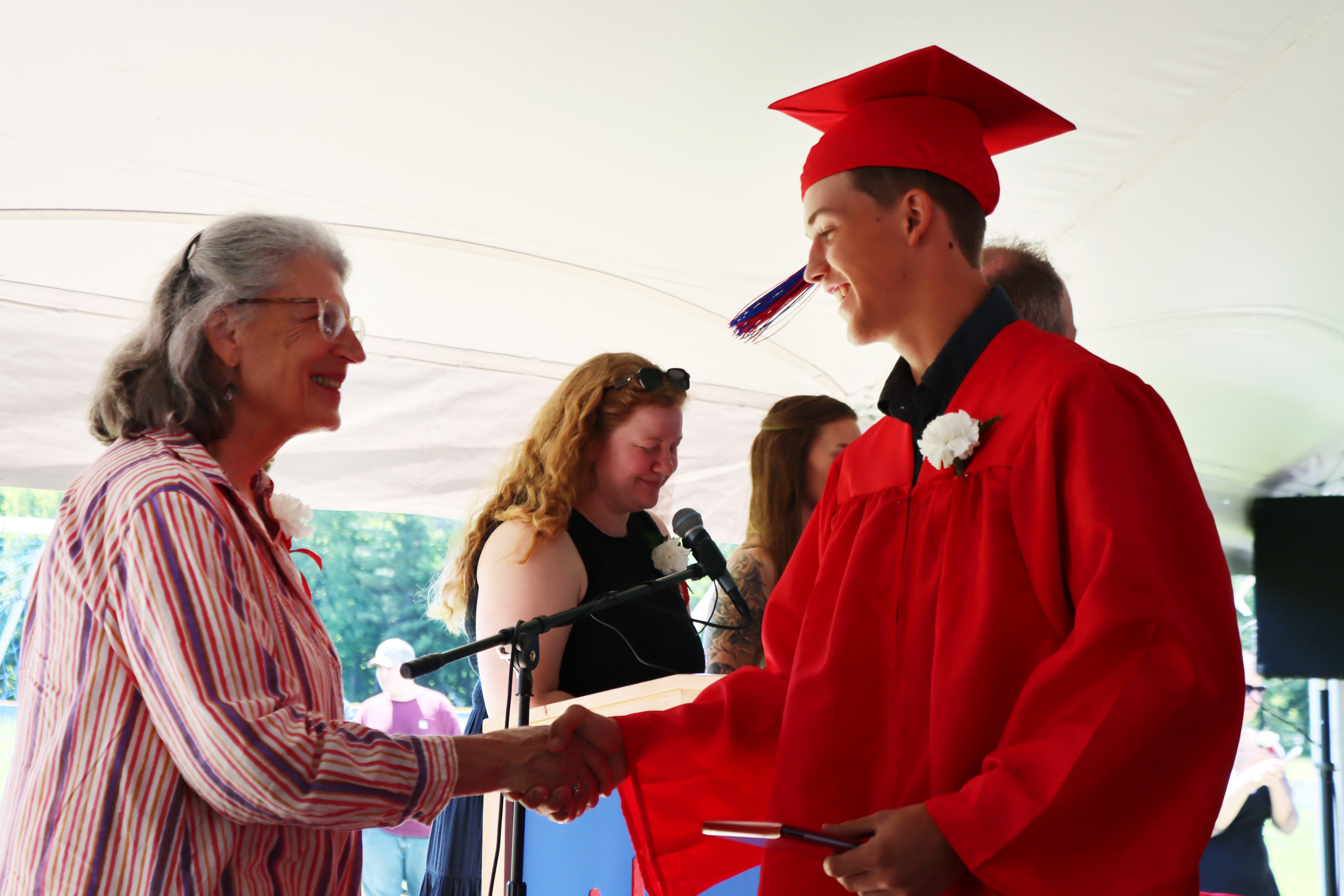 graduate with board member