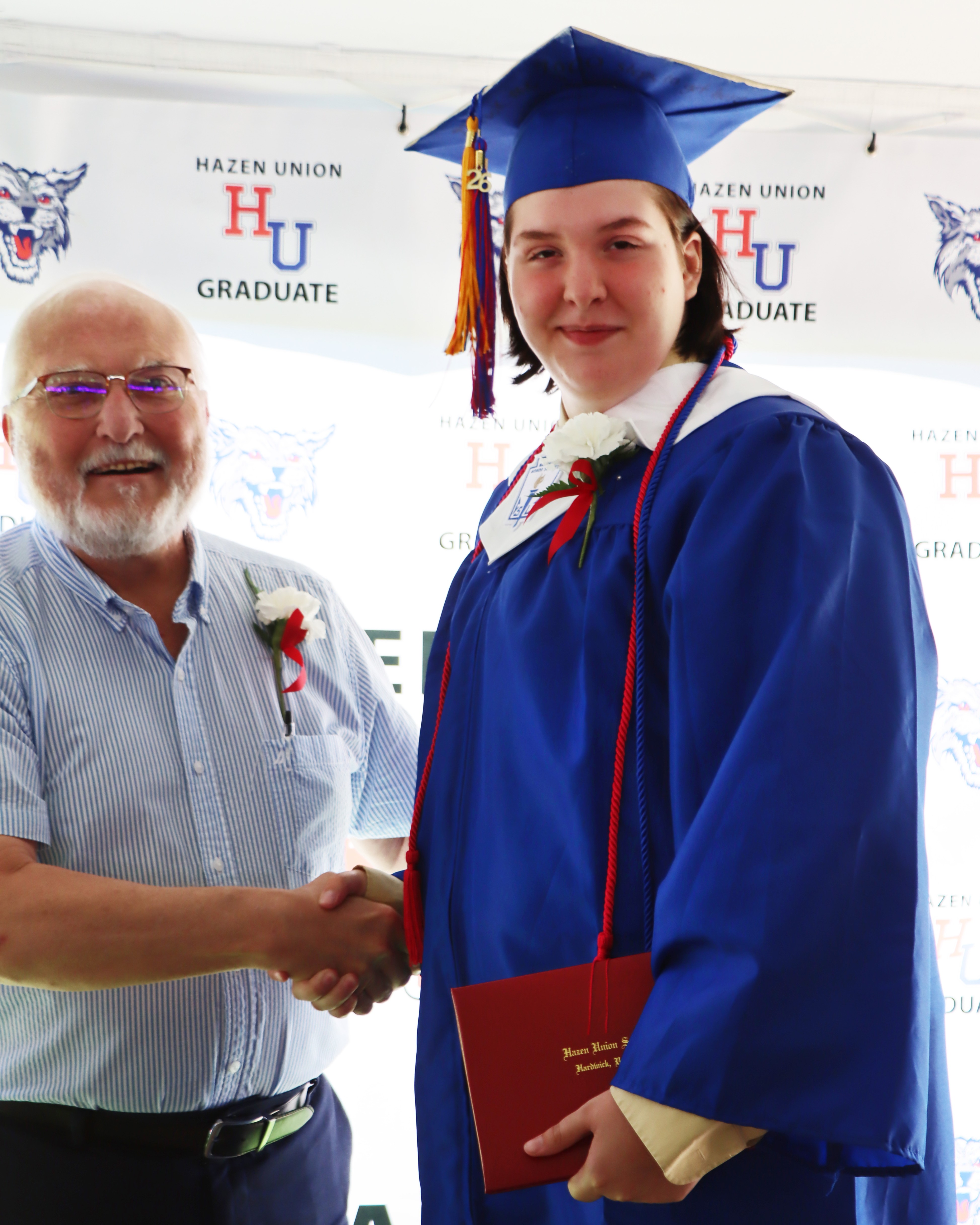 Graduate with superintendent