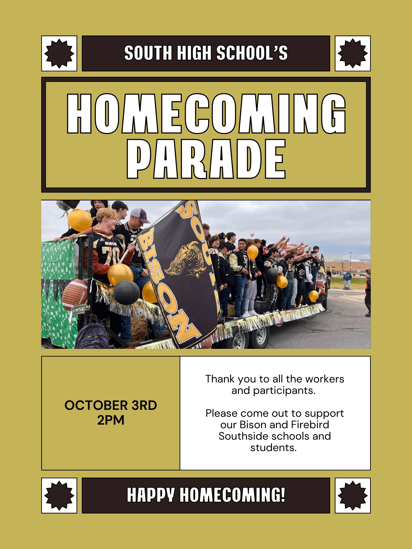 Homecoming parade invite