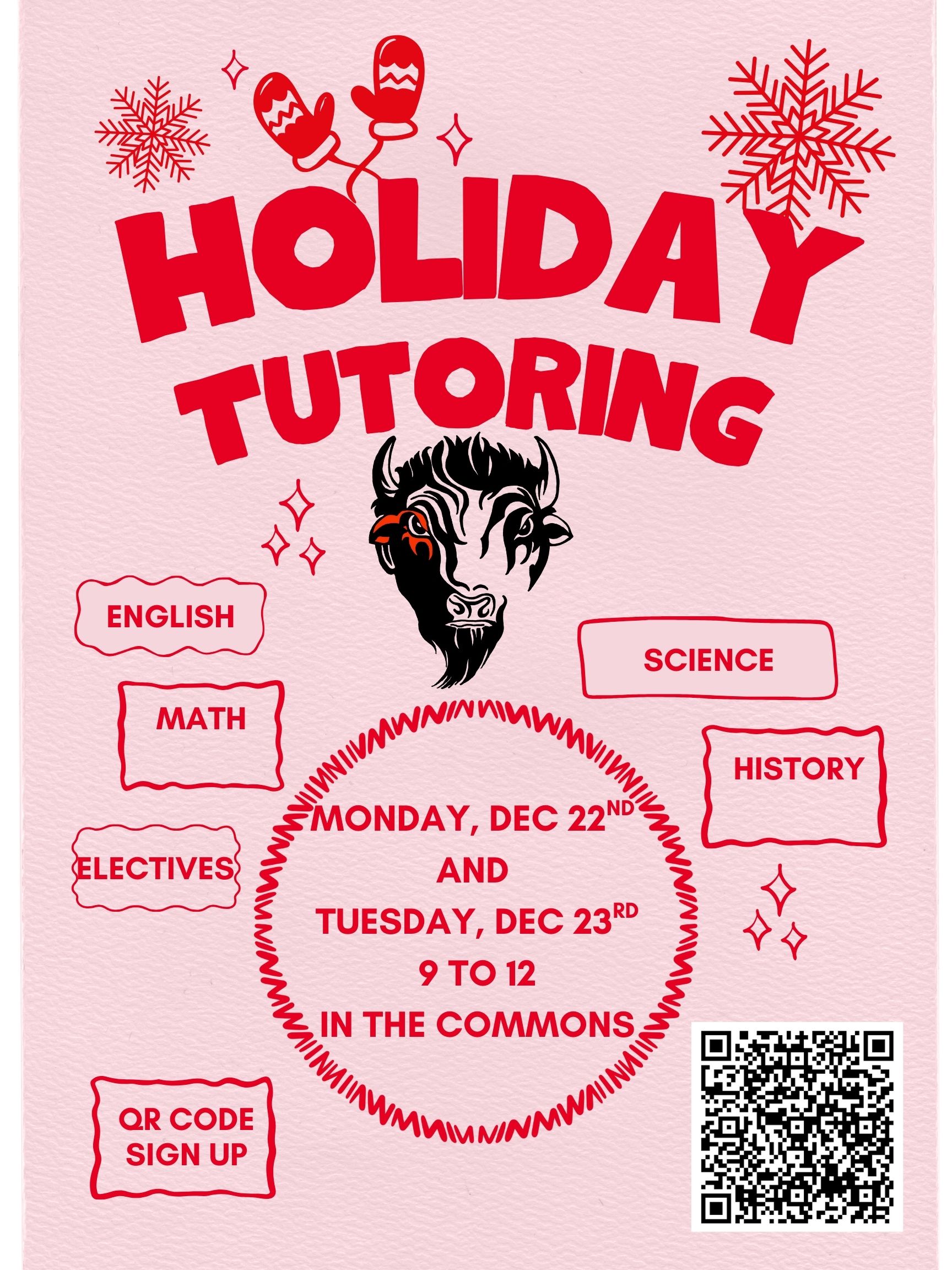 Holiday Tutoring Flyer