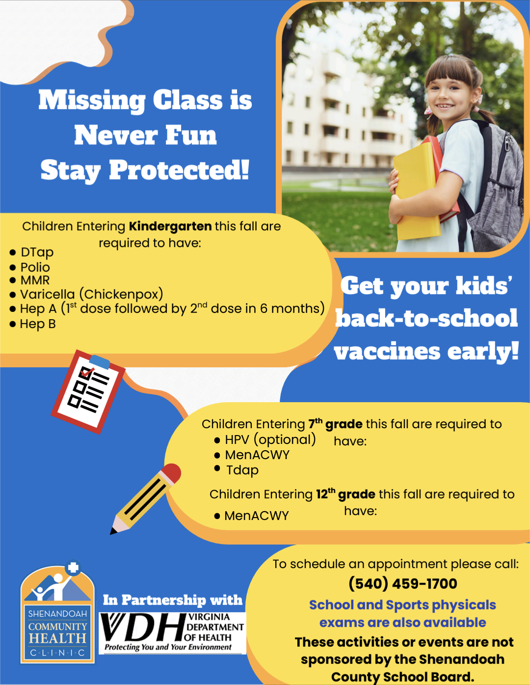 Check the information in the flyer