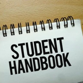 student handbook spiraled notebook