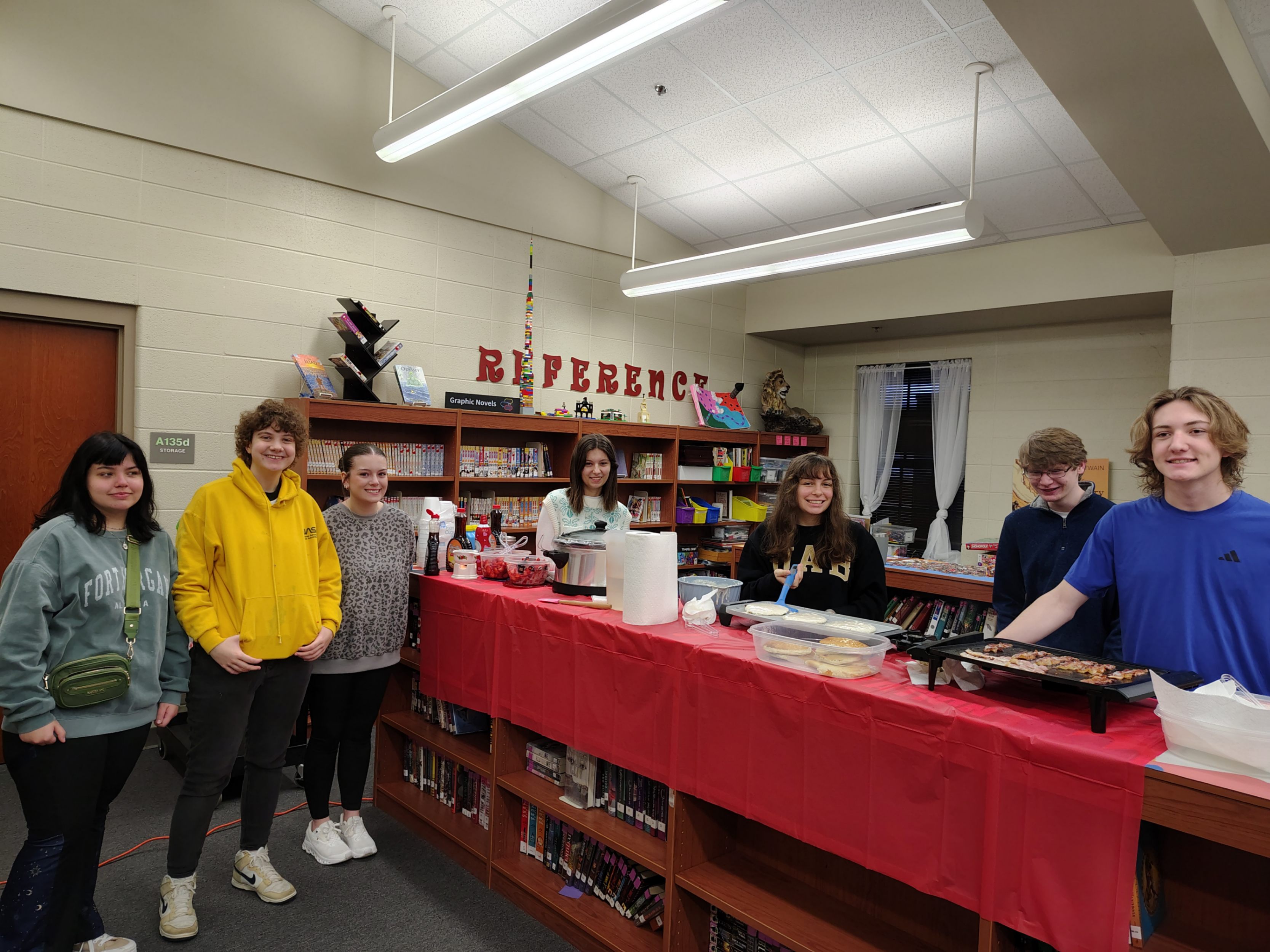 Cooking Breakfast for Our Wonderful Teachers and Staff