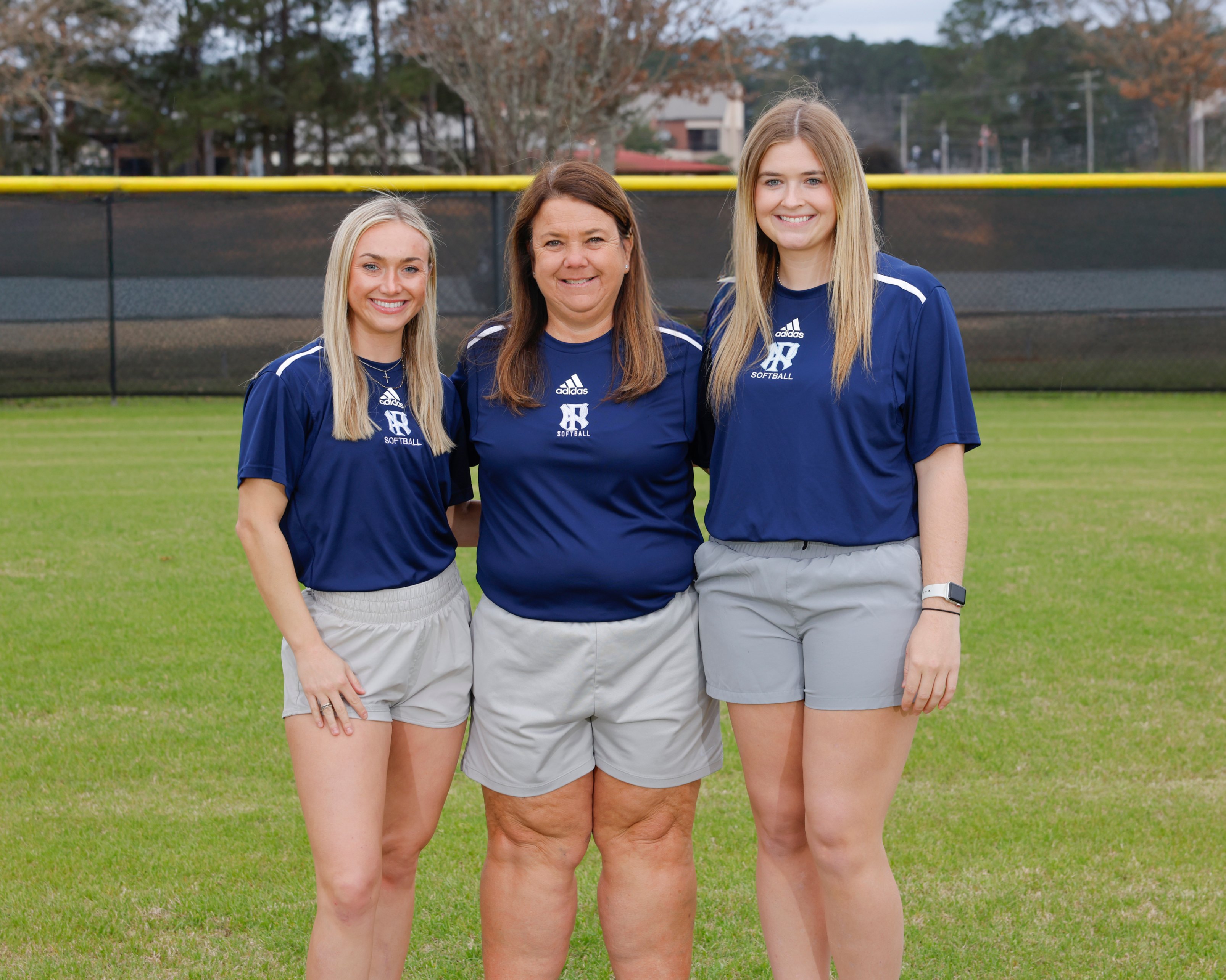 Assistant Coach Madison Moak, Head Coach Sonya Wallace, and Assistant Coach Marley Poole