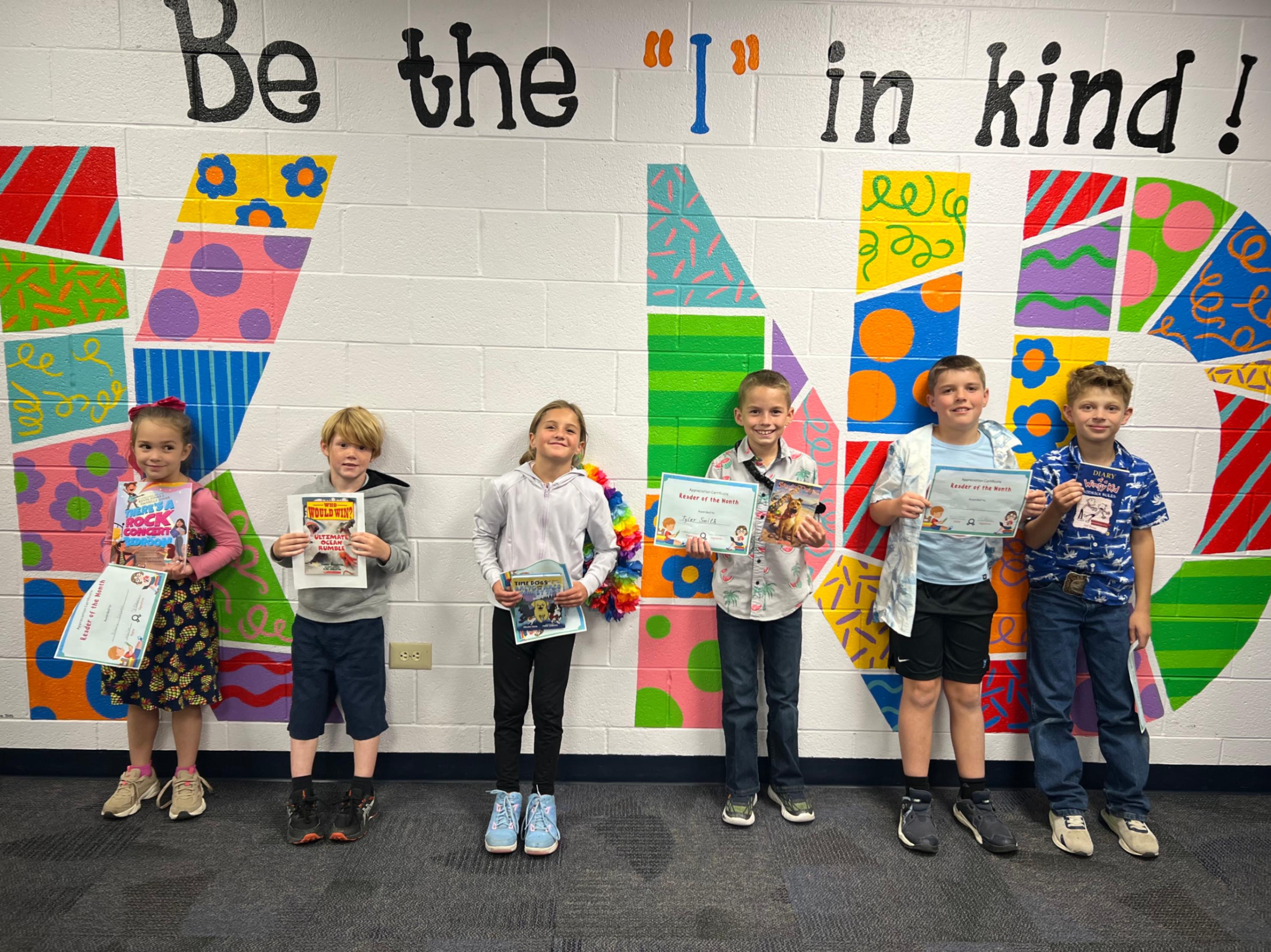September Reading recognition Award