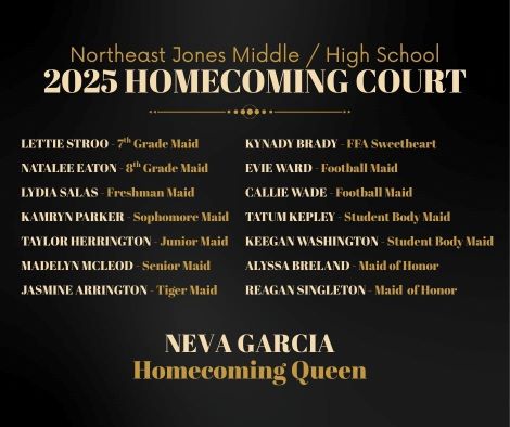 NEJ Homecoming Court