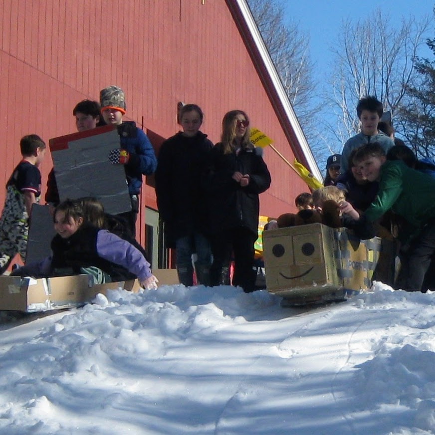 5th Grade Cardboard Sled Races