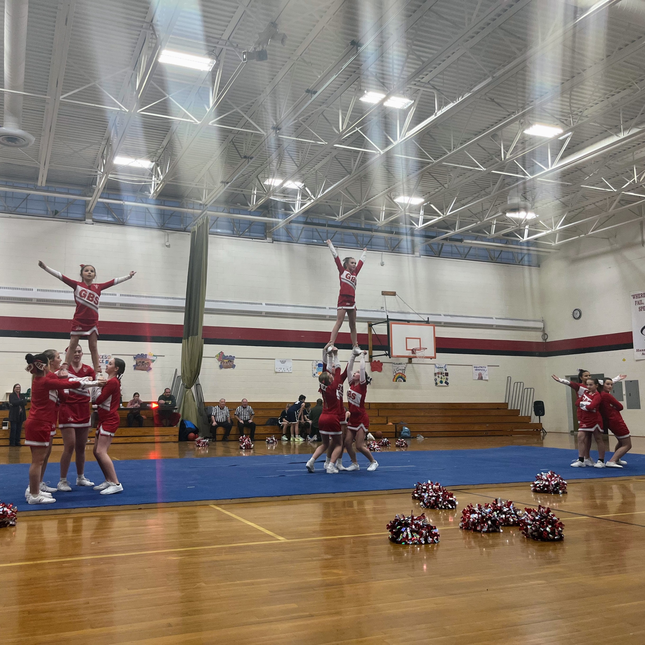 Cheerleaders perform at half time!