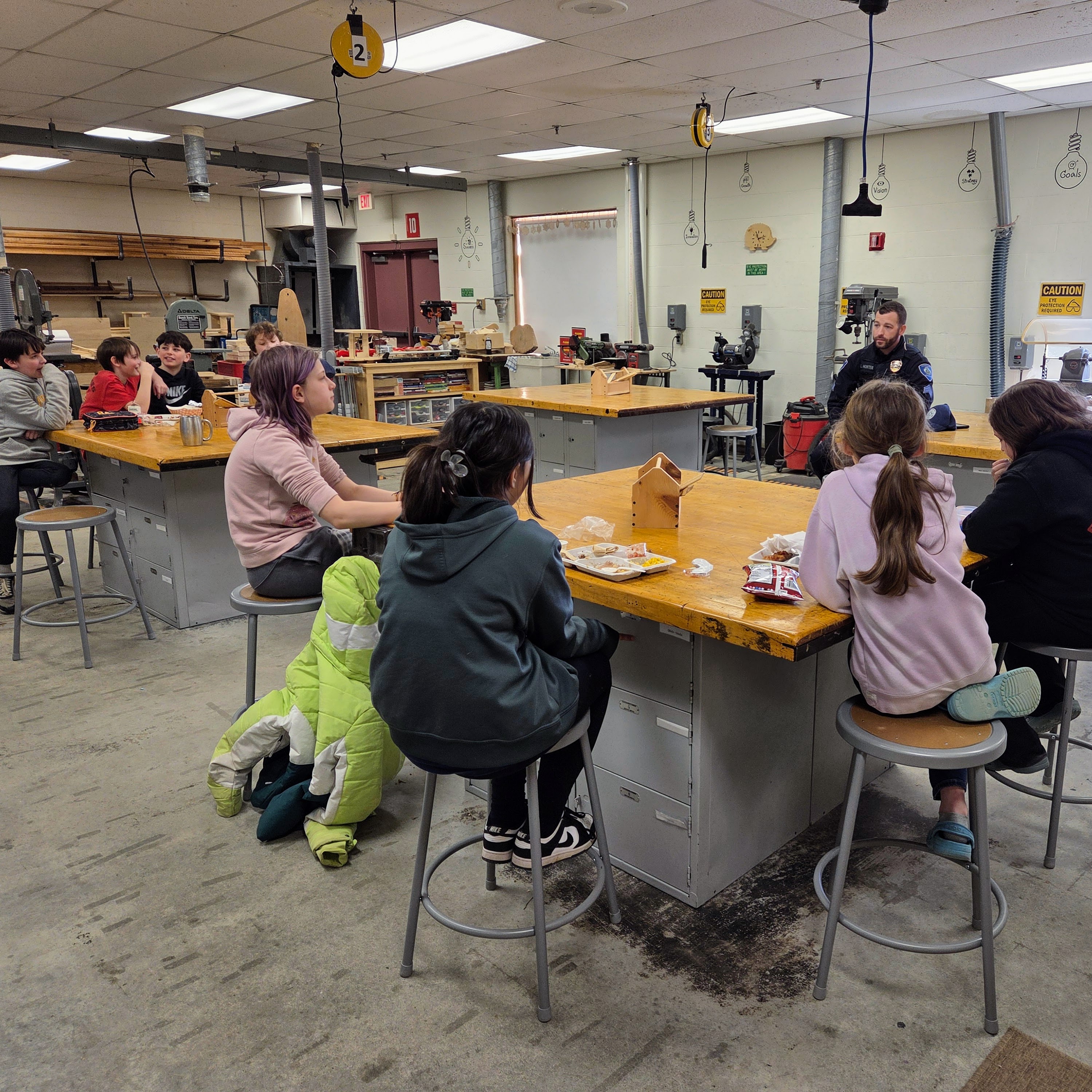 Antrim Police visit for lunch