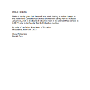 Legal Notice - Public Hearing