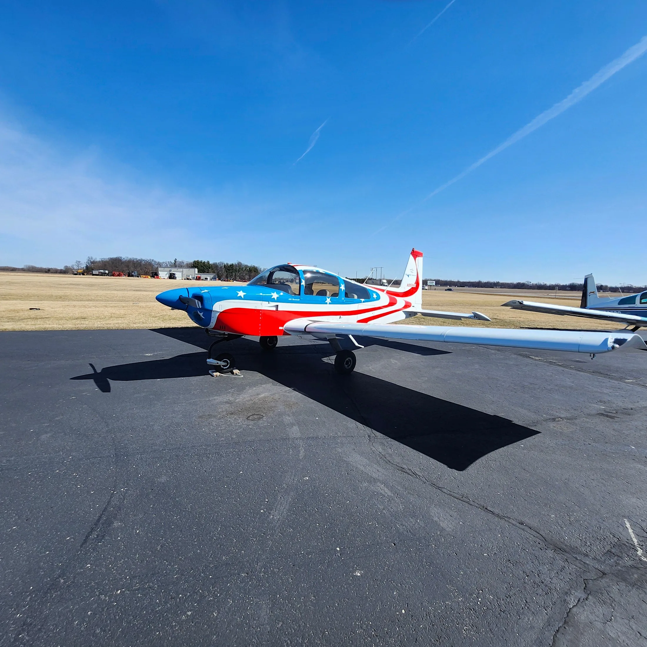 airplane on tarmac