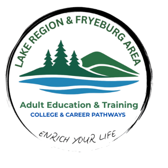 Lake Region & Fryeburg Area
Adult Education & Training logo