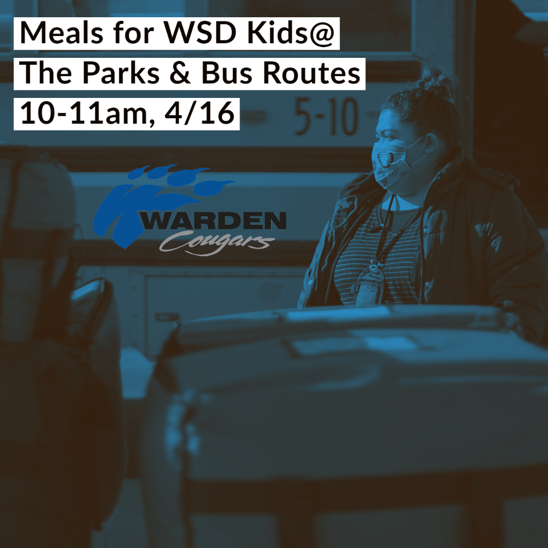 4/16/2020, MEALS FOR WARDEN CHILDREN