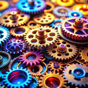 Colorful gears