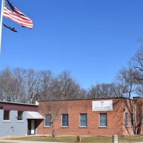 Front of MLK Jr Charter with Flag Pole