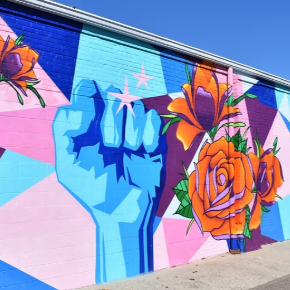 Mural outside MLKCS