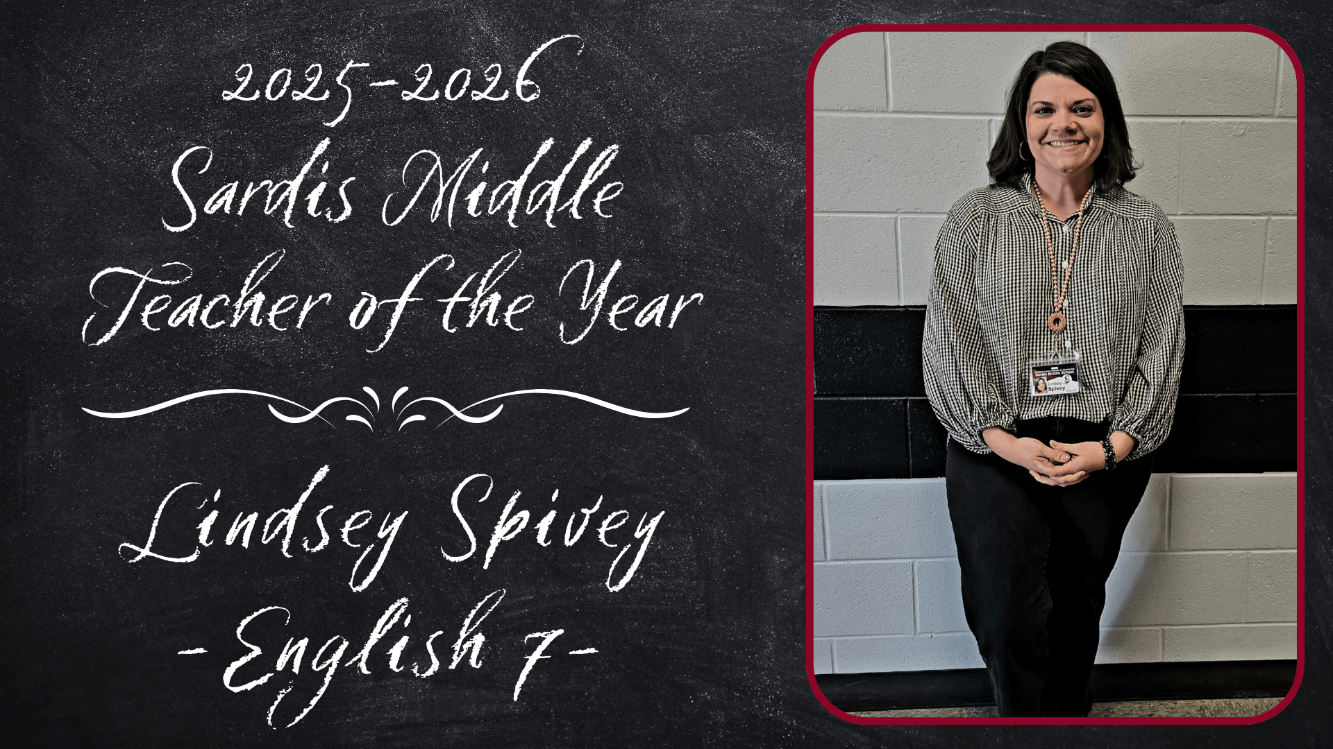 2025-2026 Teacher of the Year