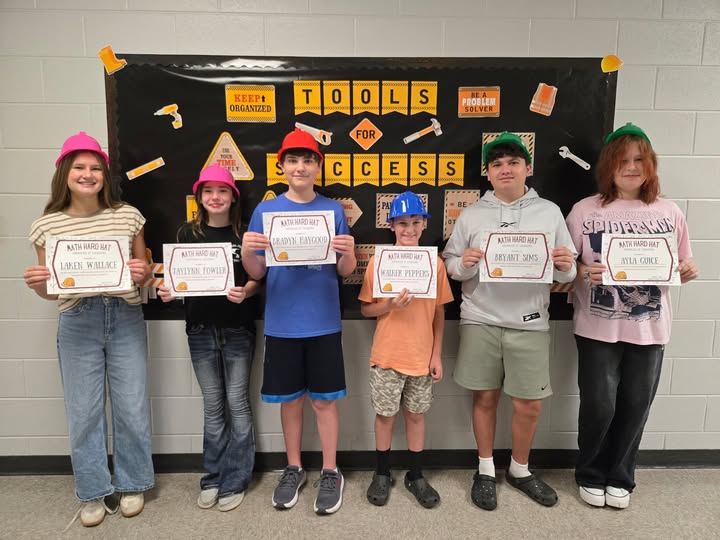 August Math Hard Hat Awards