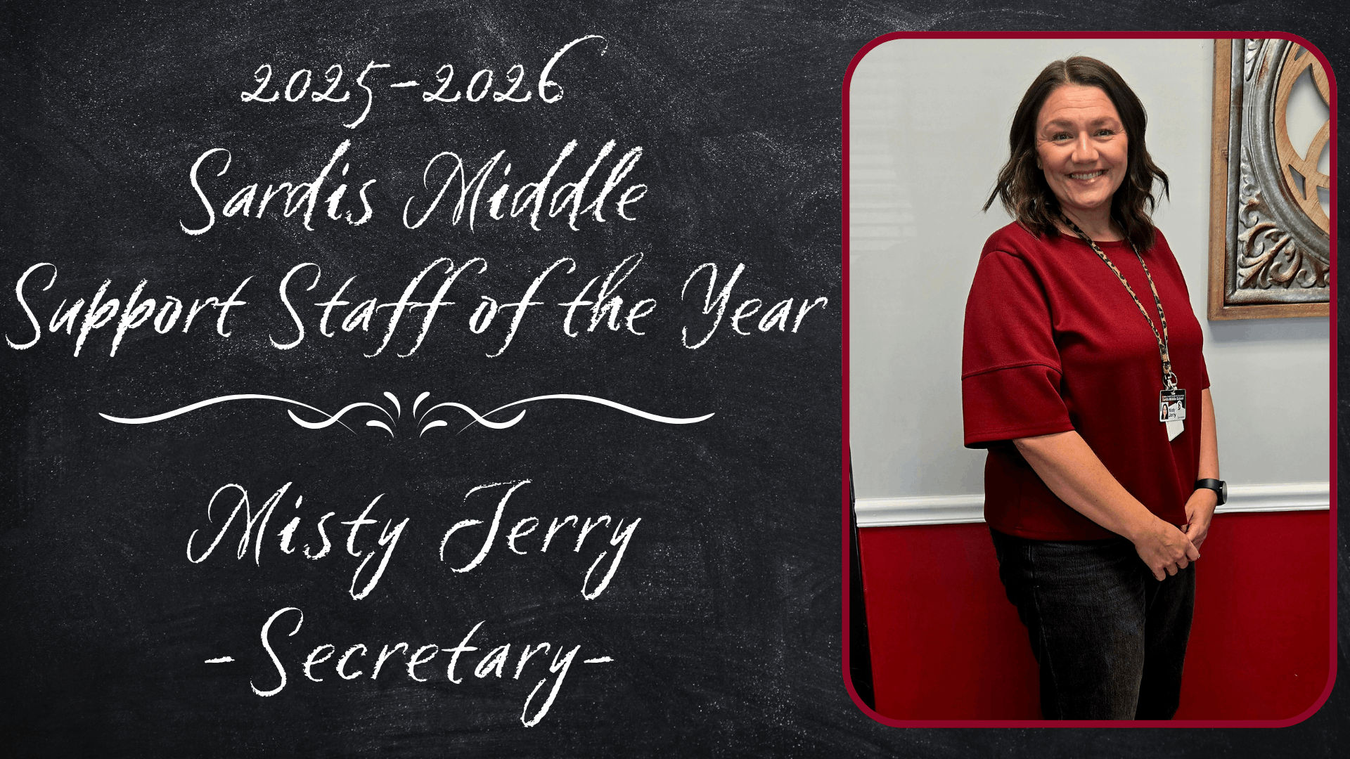 2025-2026 Support Staff of the Year