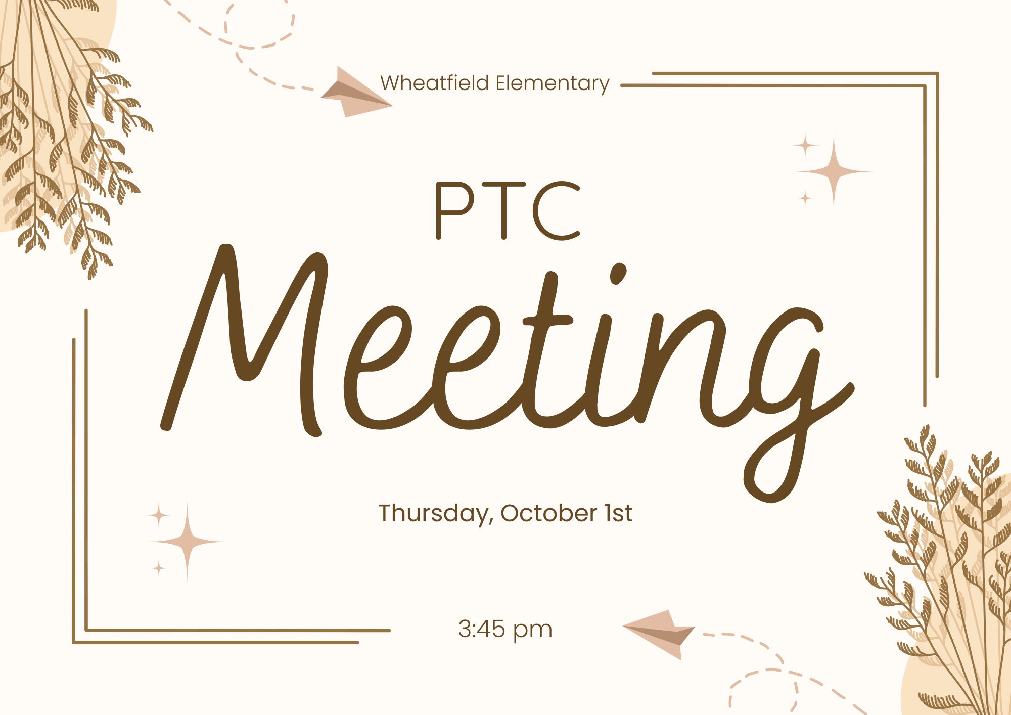 PTC Meeting (Parent-Teacher Council)