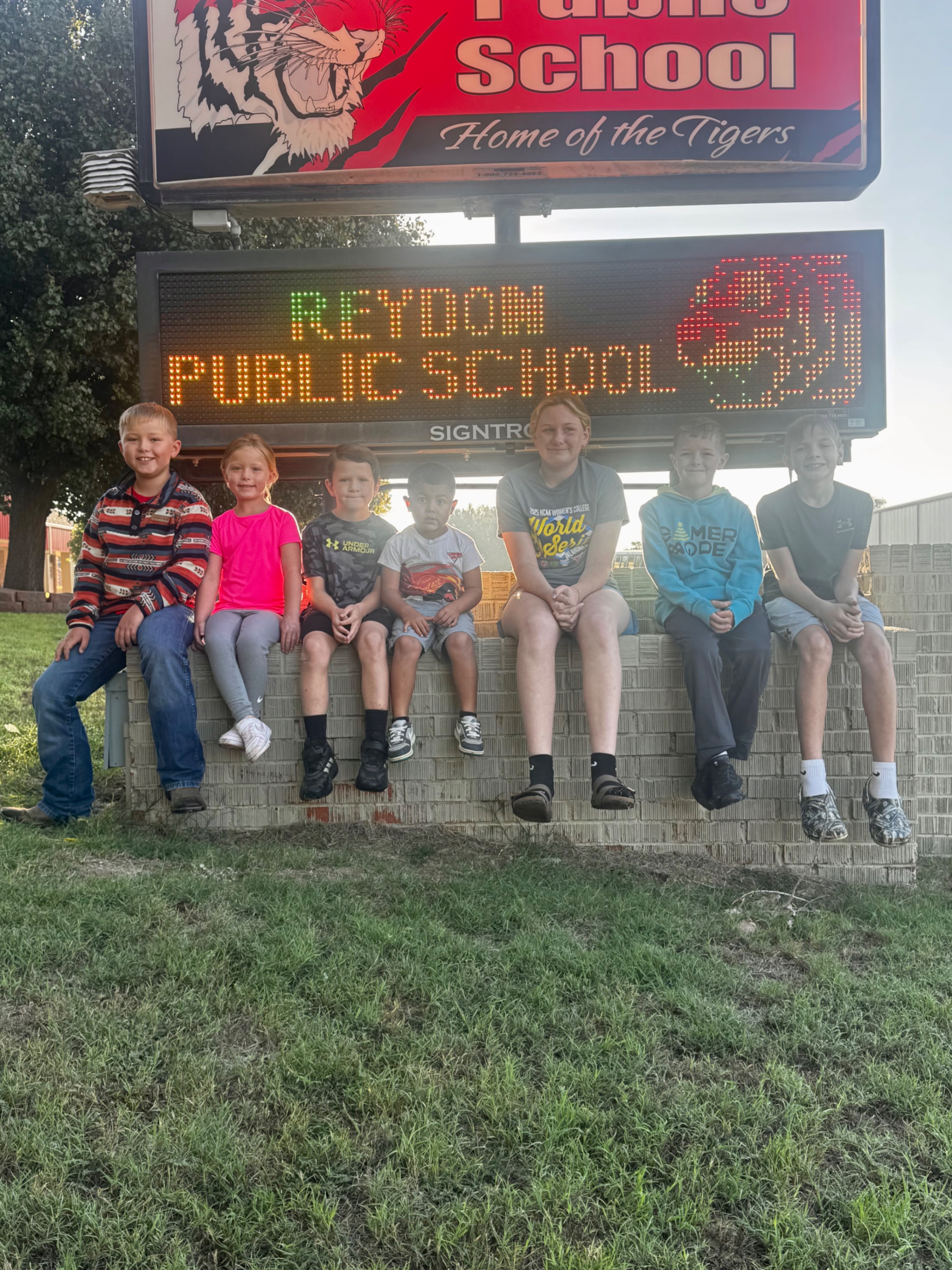 Elementary students of the month for August