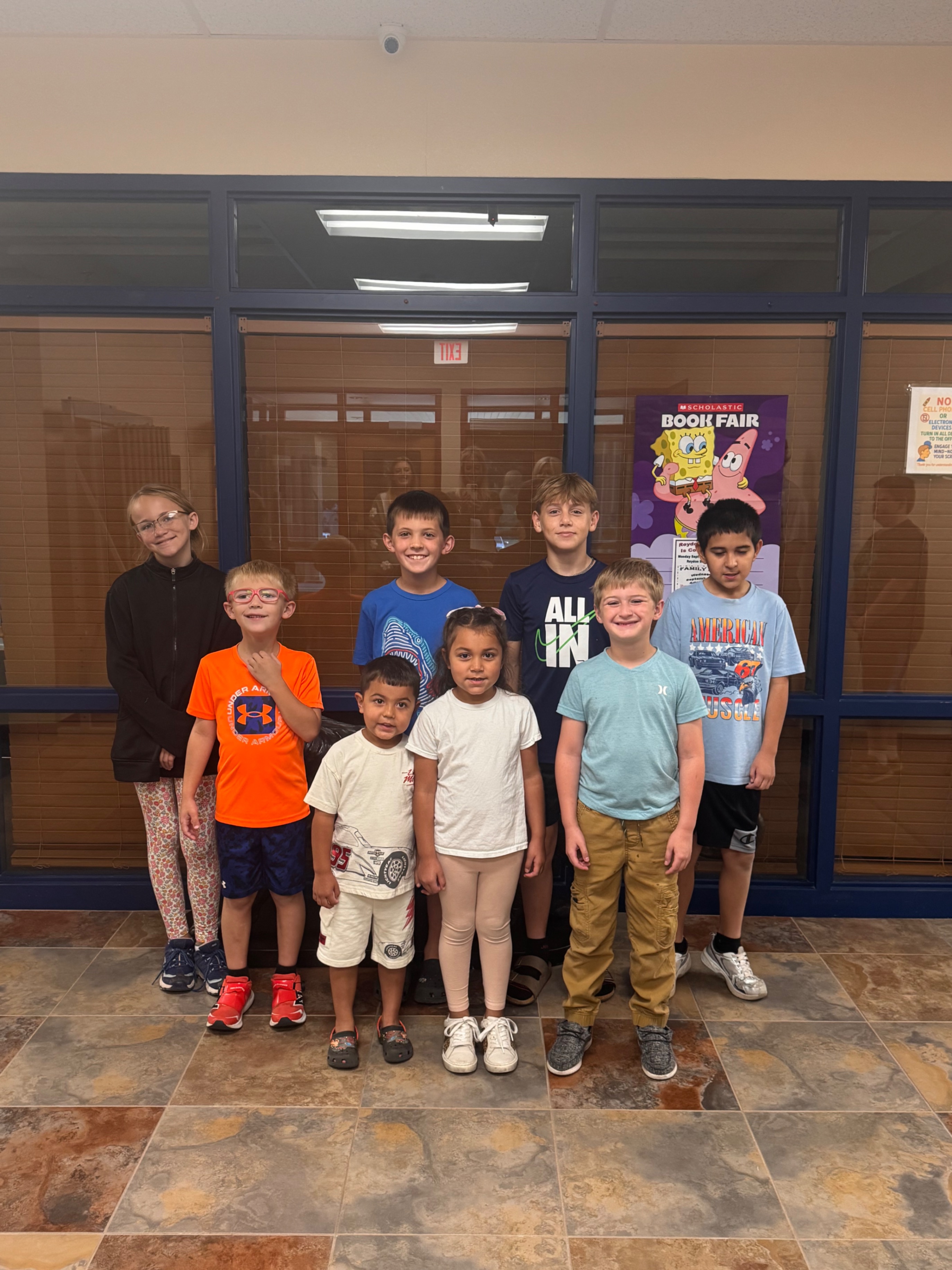Students of the week 9-1 thru 9-5