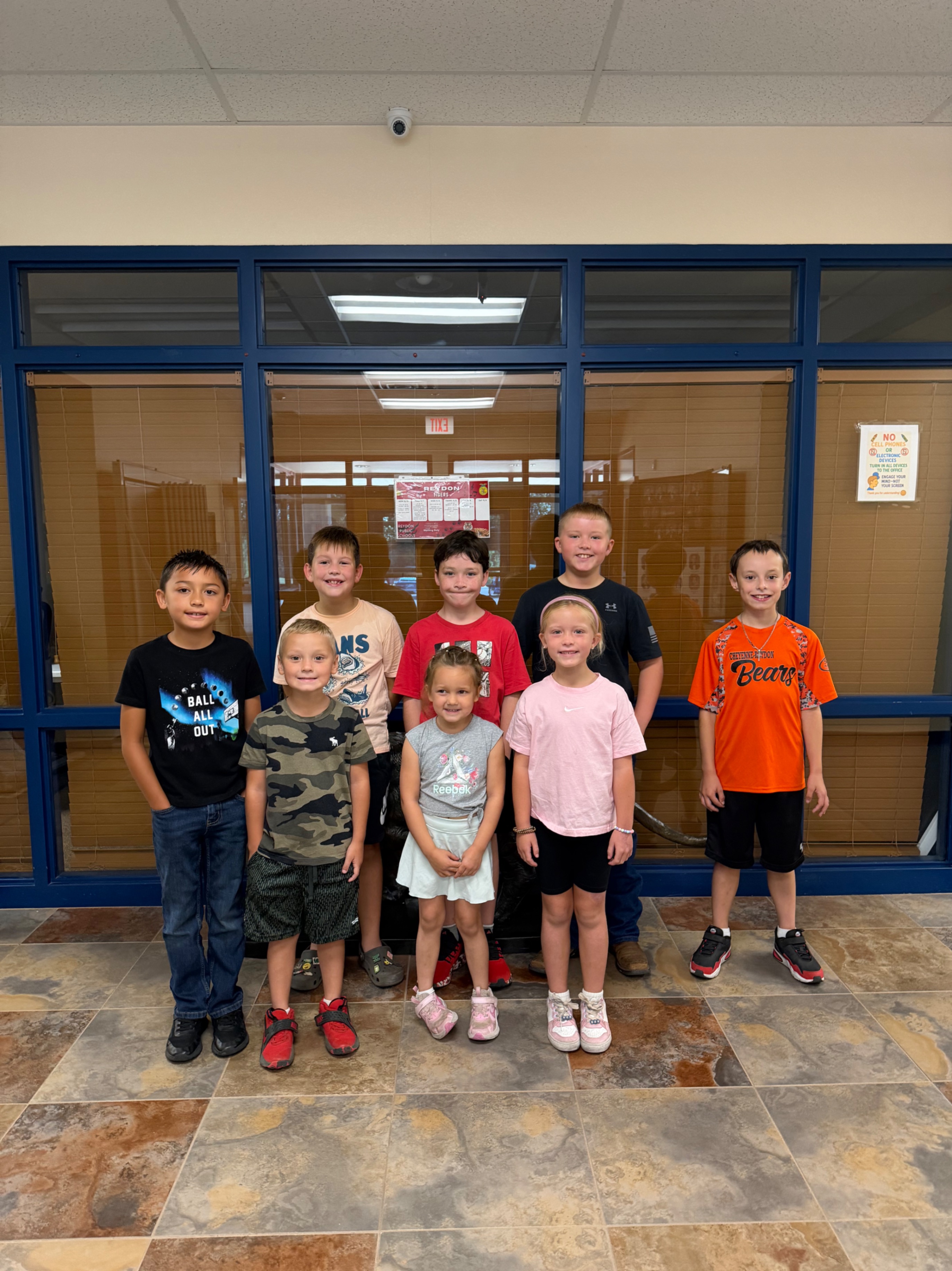 August elementary student of the month!