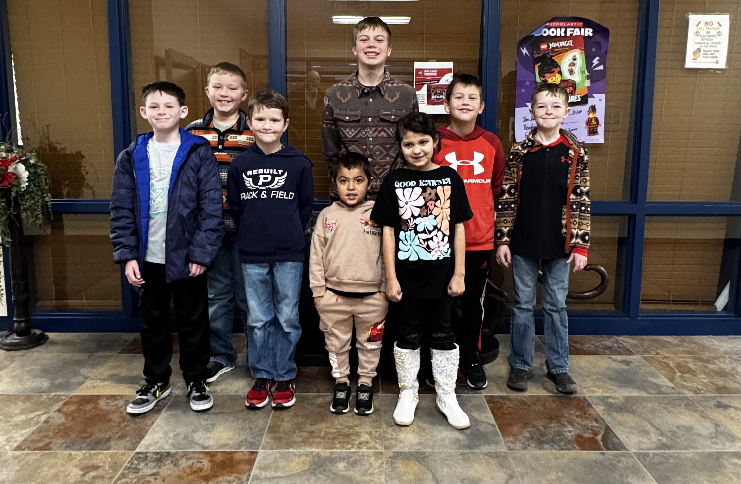 Elementary students of the month for January