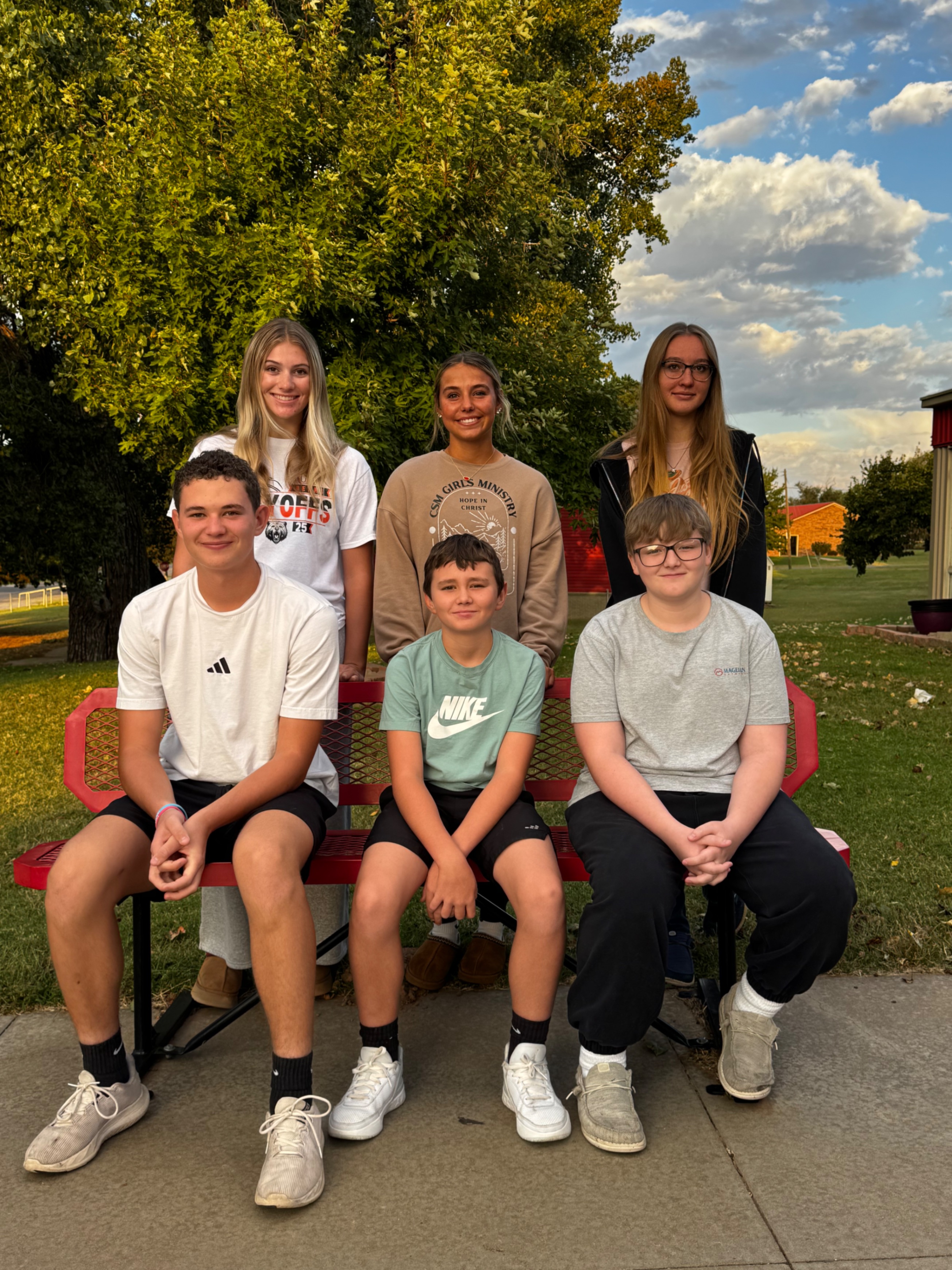 JH/HS Students of the month for September