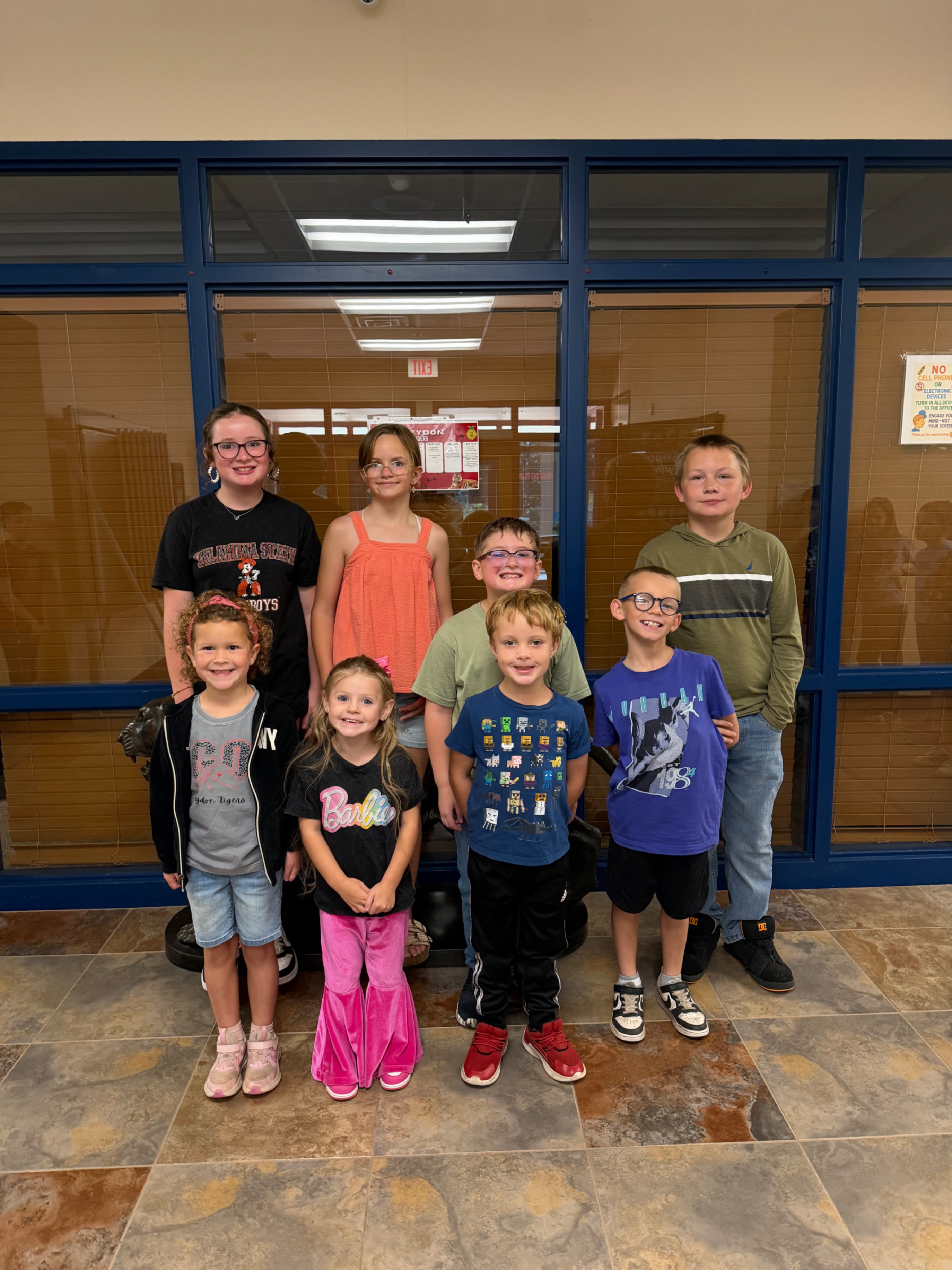 Elementary students of the month - September