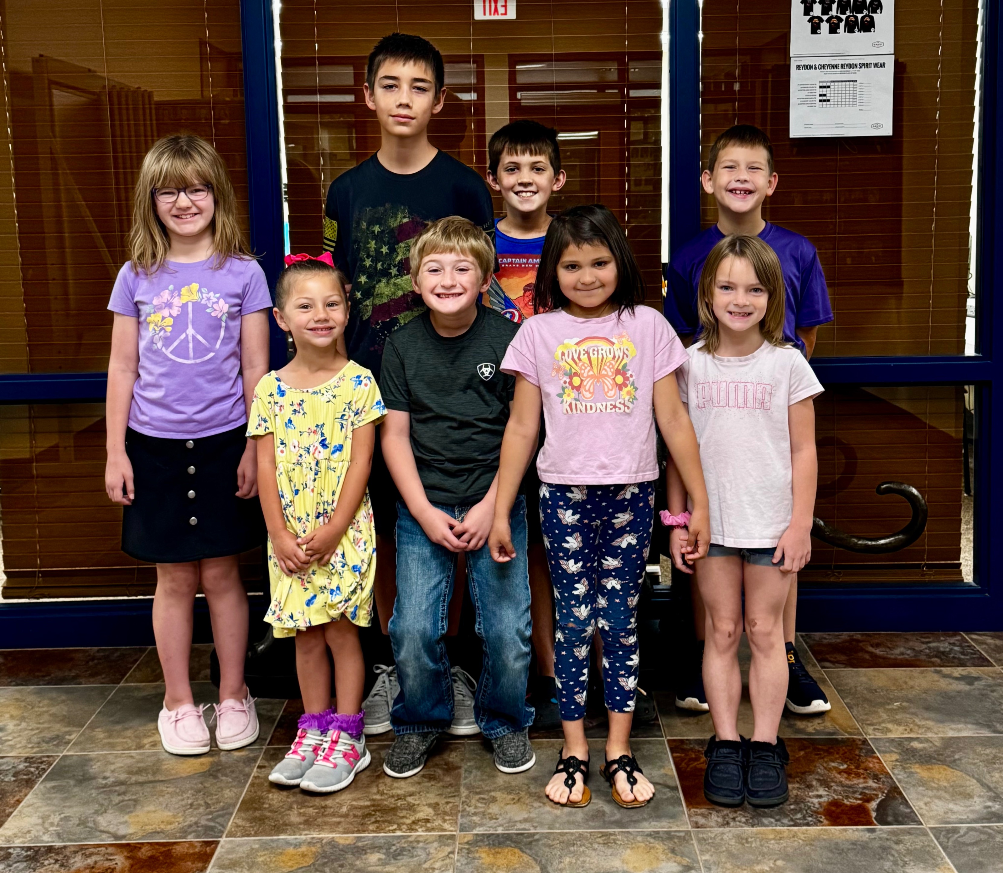 Elementary students  of the week 9/22 thru 9/26