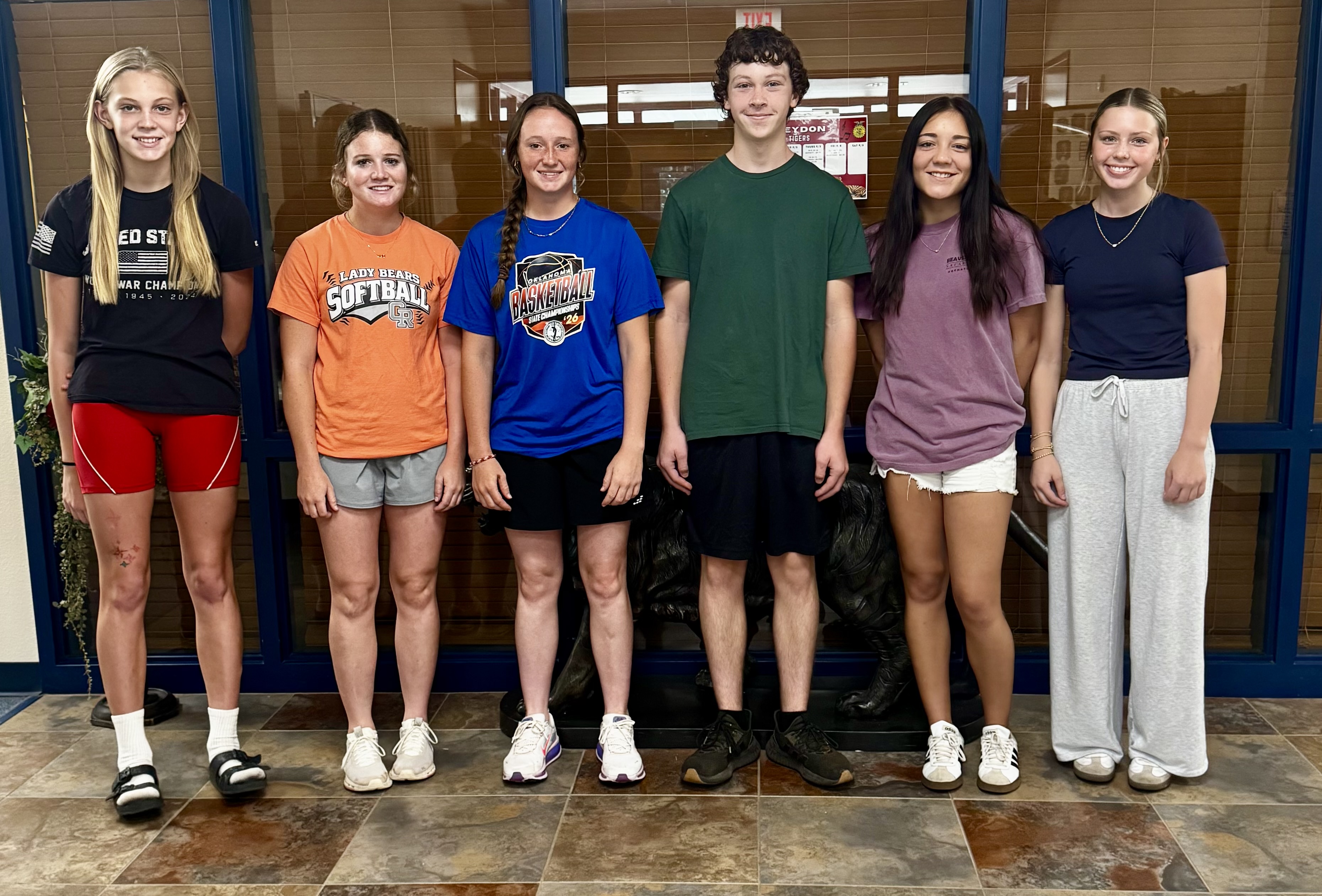 JH/HS Students of the month - August