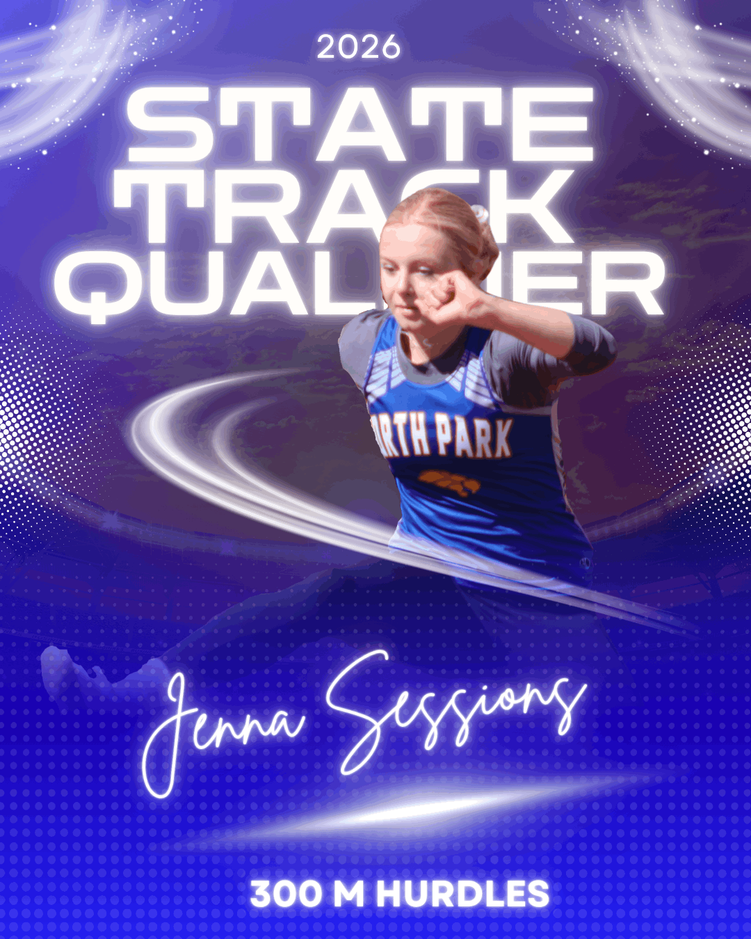 Jenna Sessions State Track Qualifier