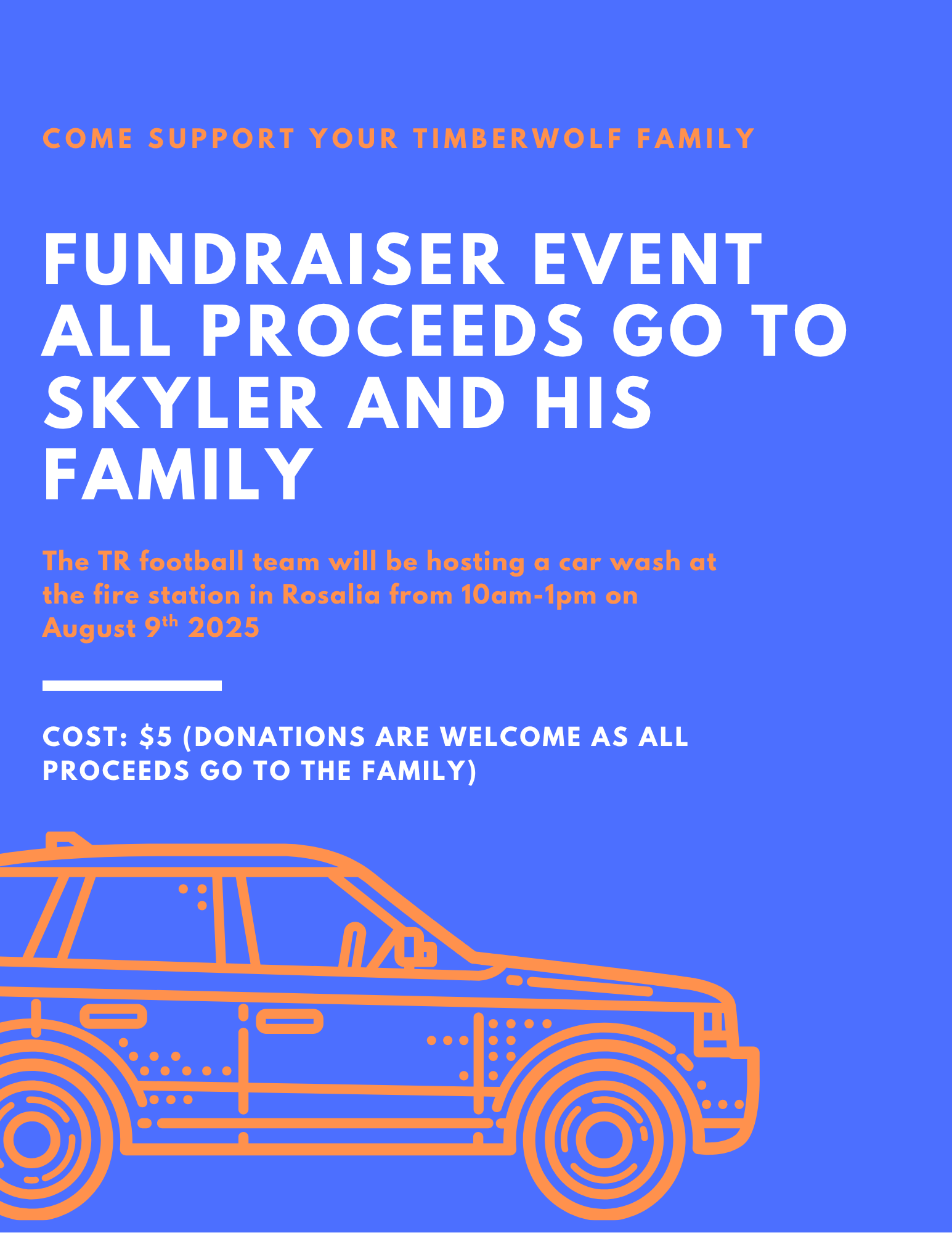 Car Wash Fundraiser Flyer