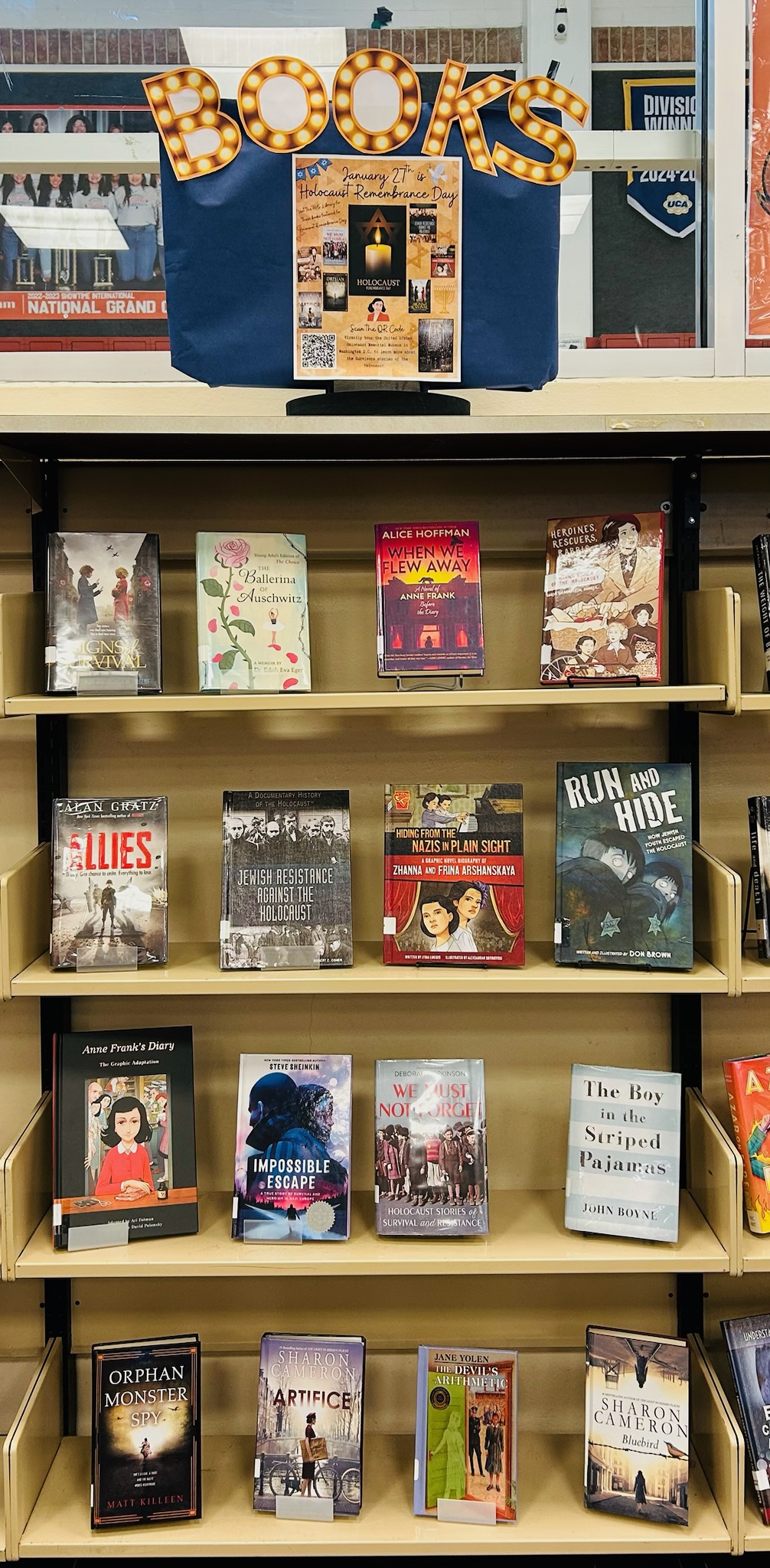 Visit the library to see the books featured
