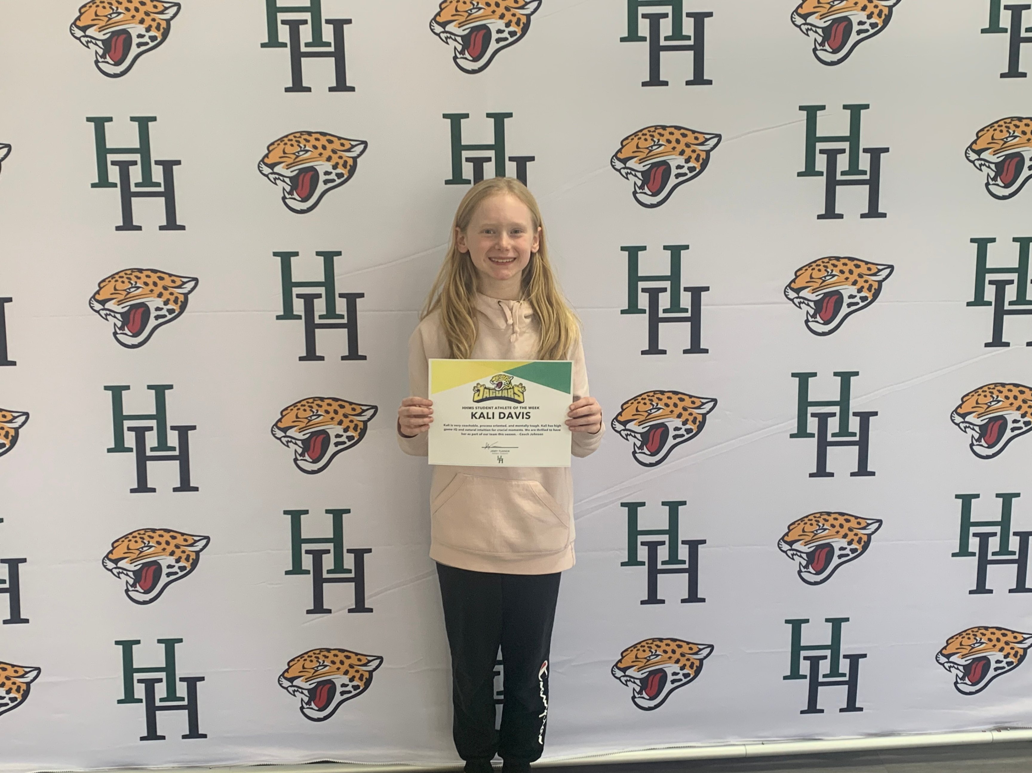 Kali Davis is this week's Student Athlete of the Week