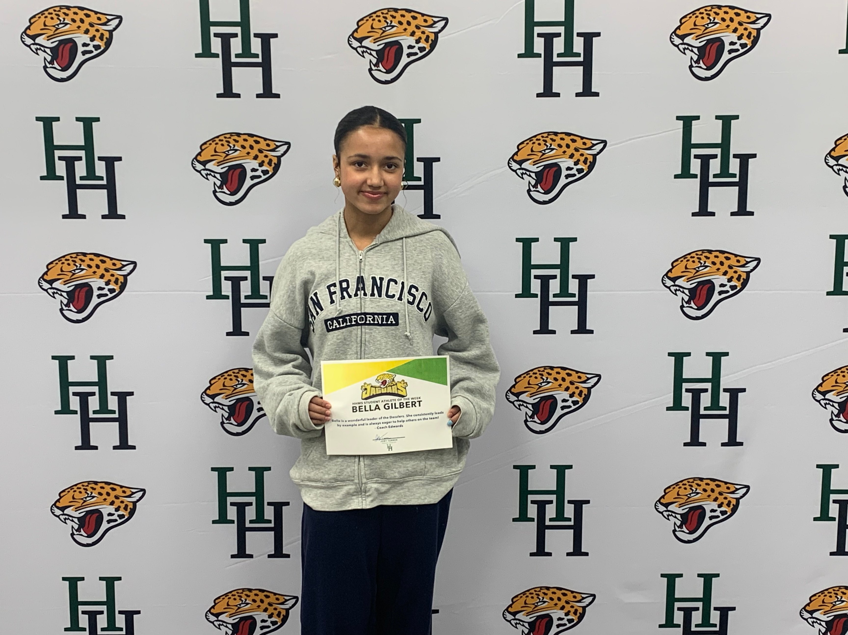 Bella Gilbert is this week's Student Athlete of the Week