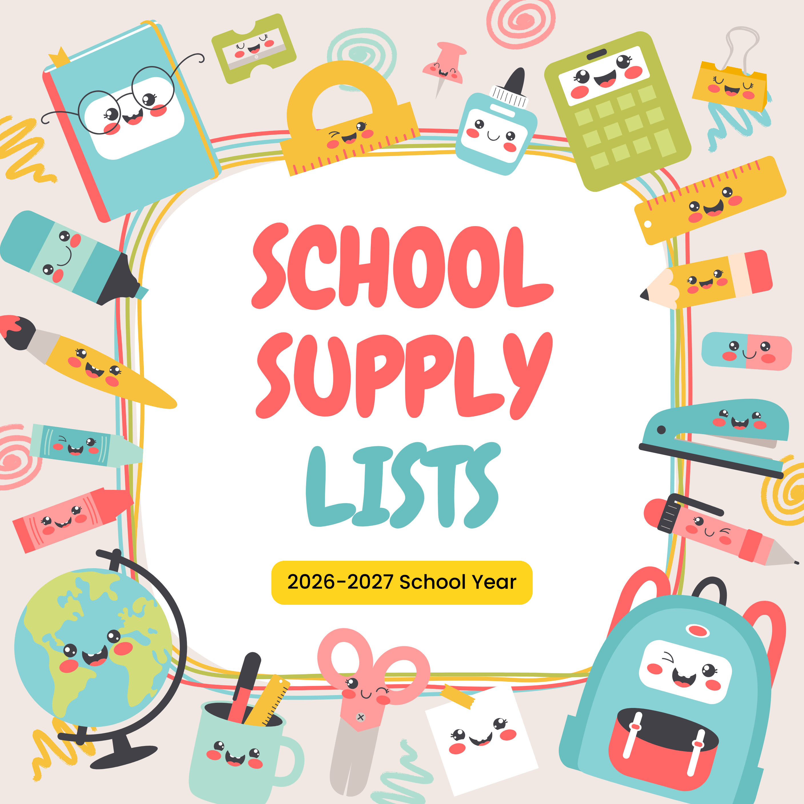 2026-2027 School Supply Lists