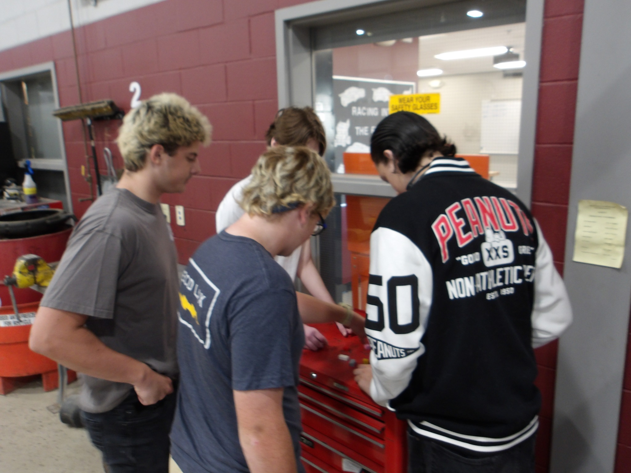 Students working together