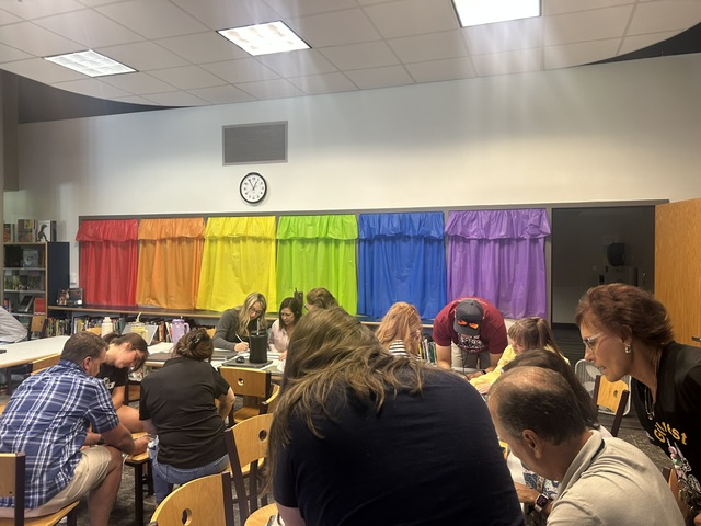 Staff working together