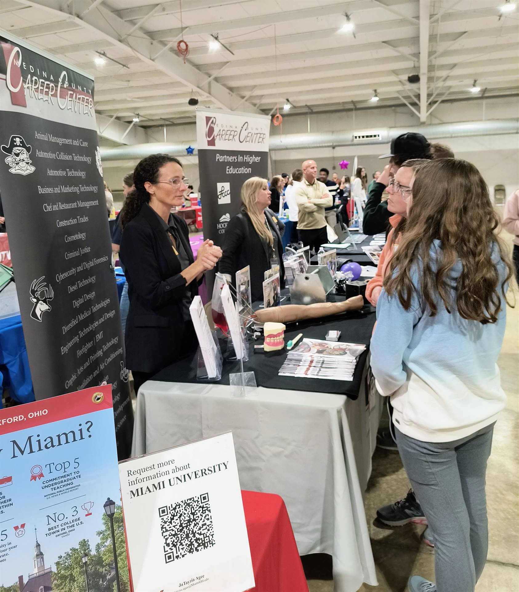 Medina County Career Center booth