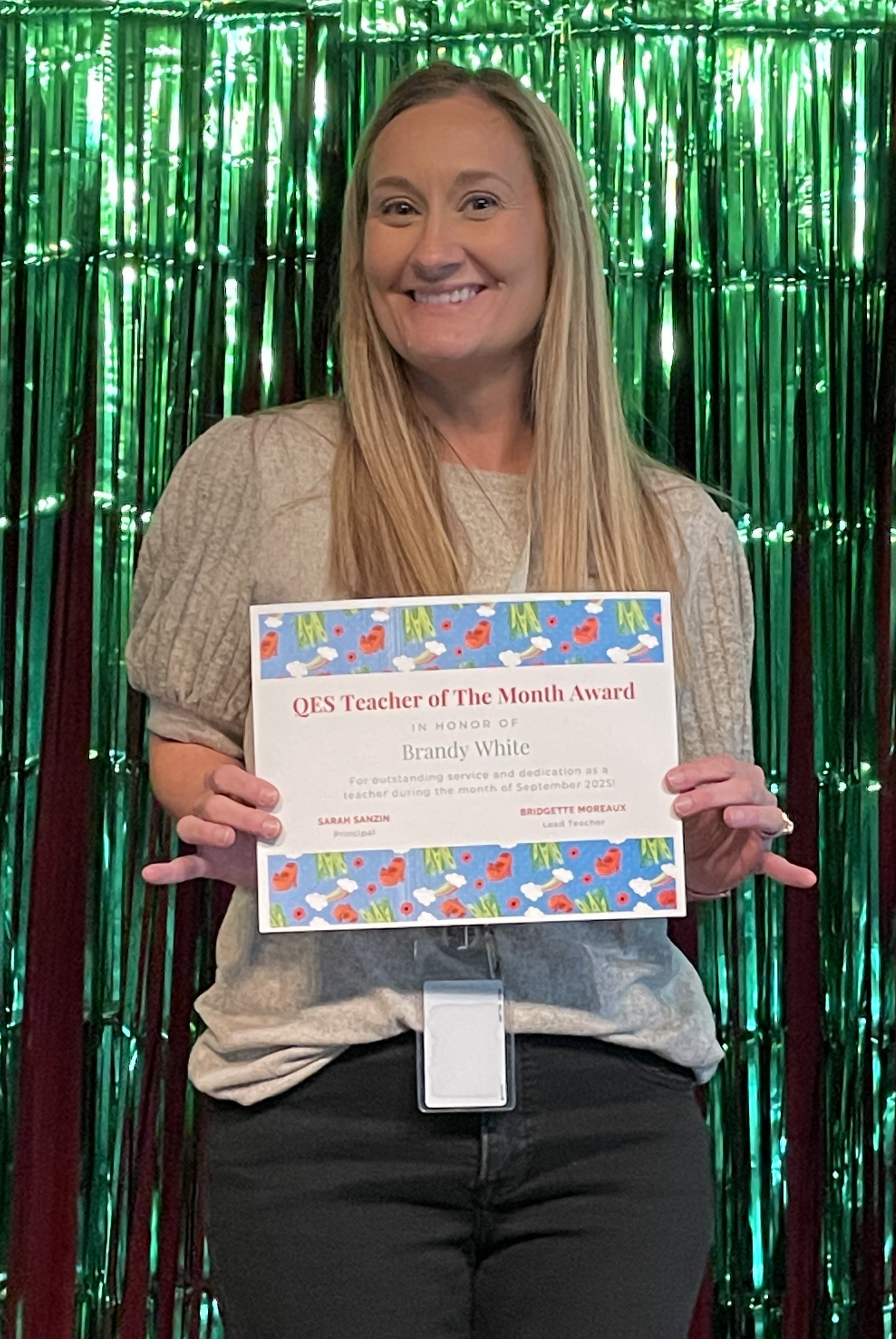 Sept. Staff of the month