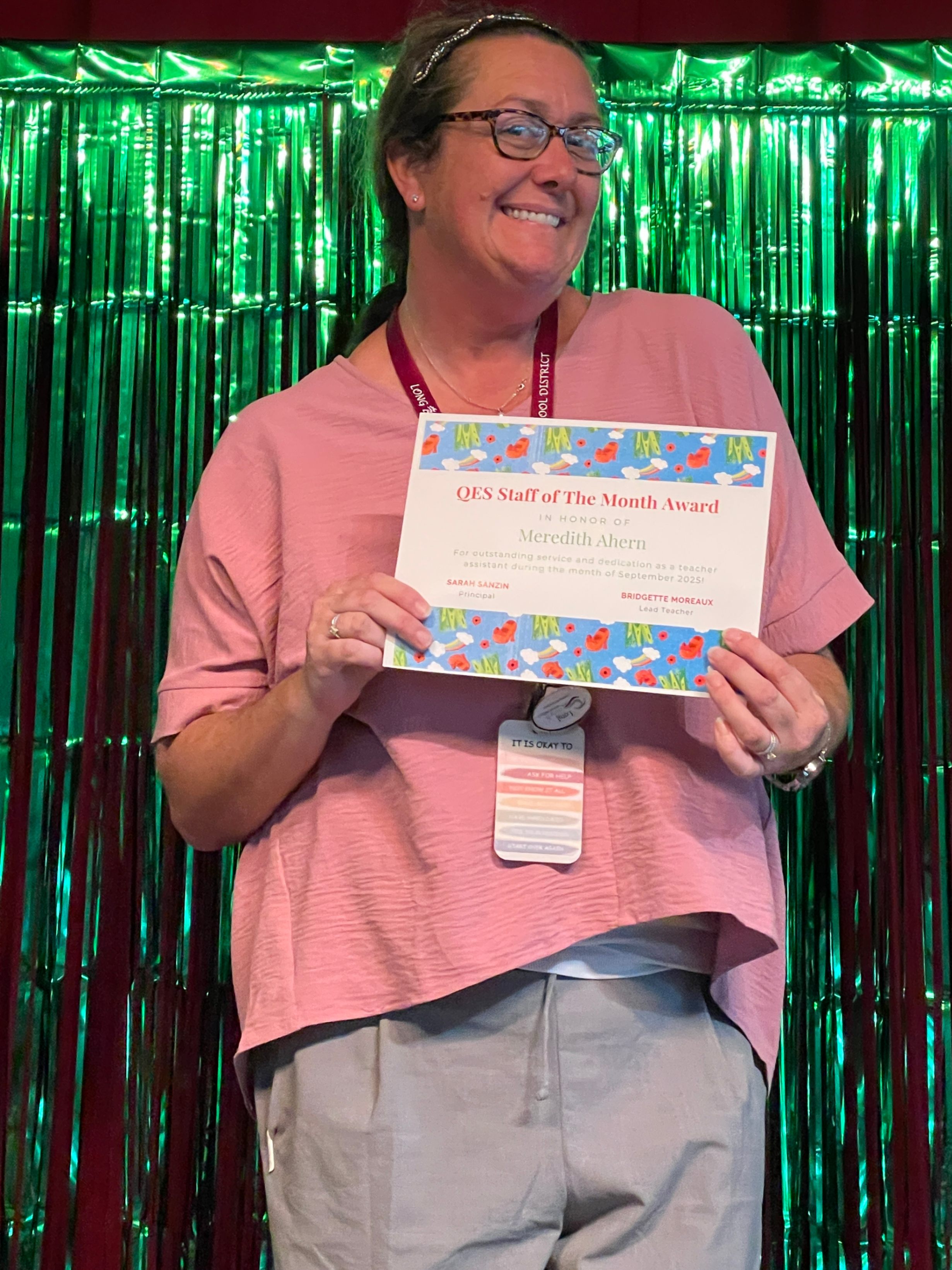 Sept. Staff of the month