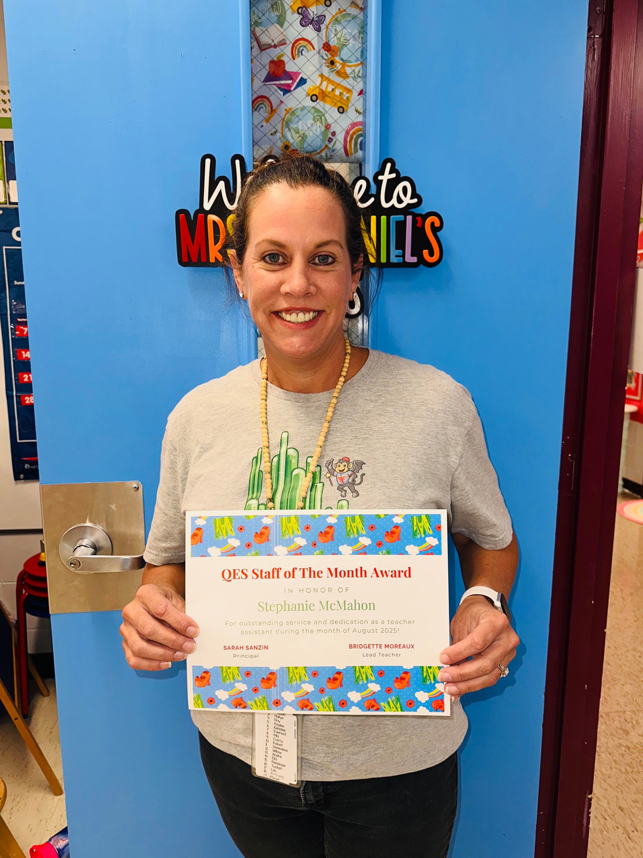 August Staff of the month