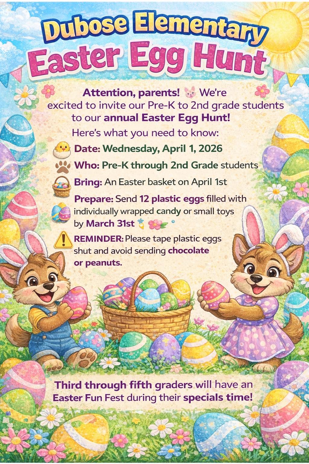 Dubose Elementary Easter Egg Hunt