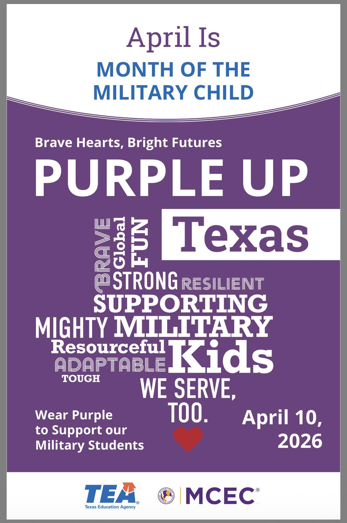 April is Month of the Military Child